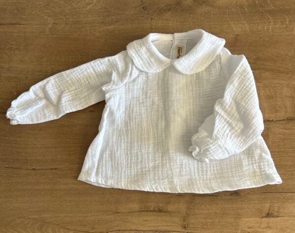 CAMISA BLANCA CUELLO BEBÉ